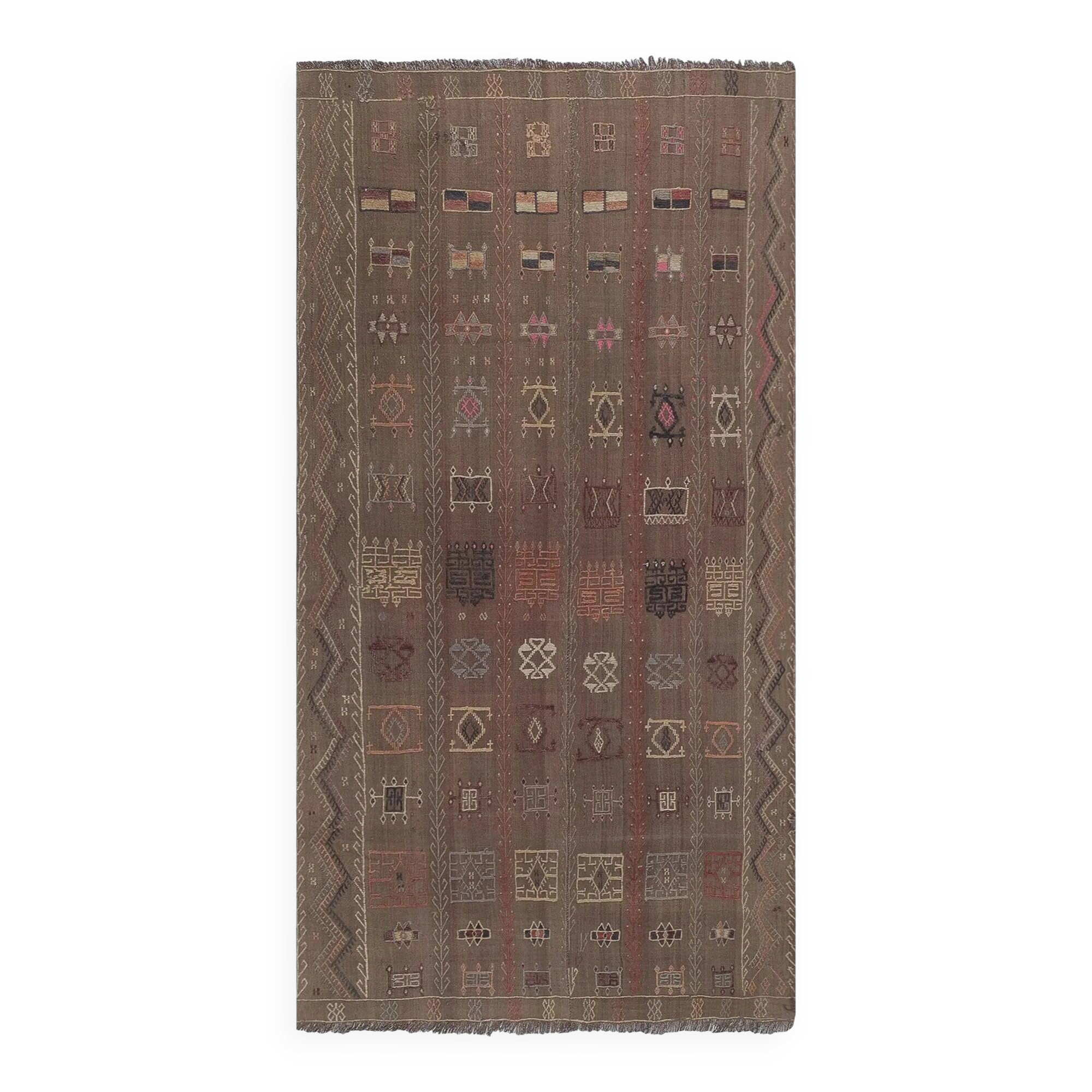 Vintage Turkish kilim, handwoven, 170x290 cm.