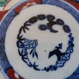 5 IMARI PLATES JAPAN 19th century scalloped floral motifs, FUKI CHOSHUN Arita