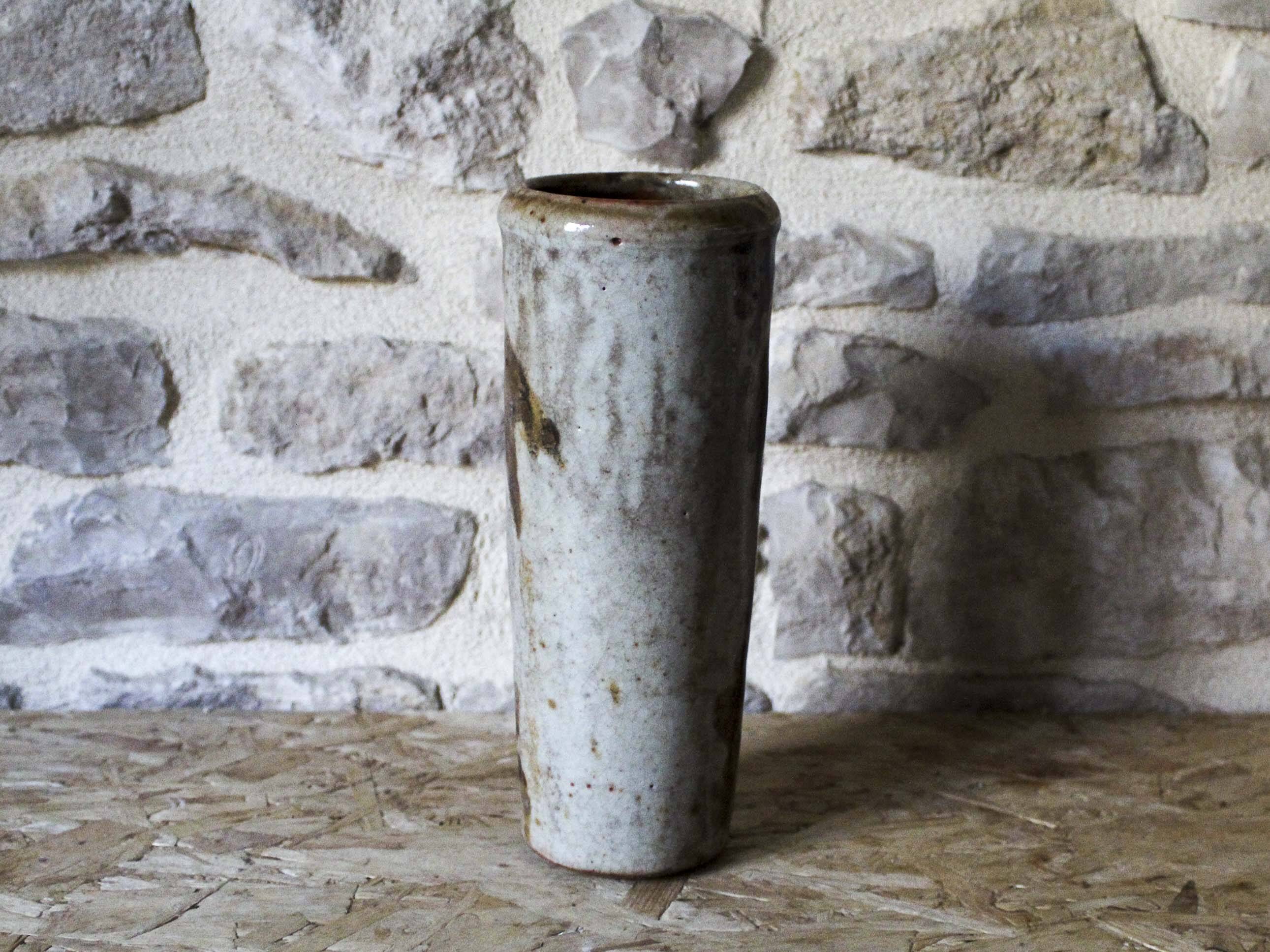 Catherine and Bruce Gould ceramic scroll vase