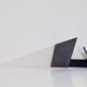 Postmodern Metal & Glass Wall Lamp, Italy, 1980s