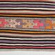 5x8 Kilim Colorful Striped Vintage Wool Kilim Rug, 160x232 Cm