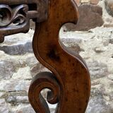 Colonial style pedestal table Indochina Asia vintage 1930s carved wood