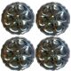 Set of 4 Guy Degrenne stainless steel oyster plates