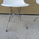Eames Fiberglass Chair DSR parchment - Charles & Ray Eames pour Vitra 1950