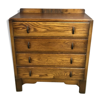 English Art Deco oak dresser