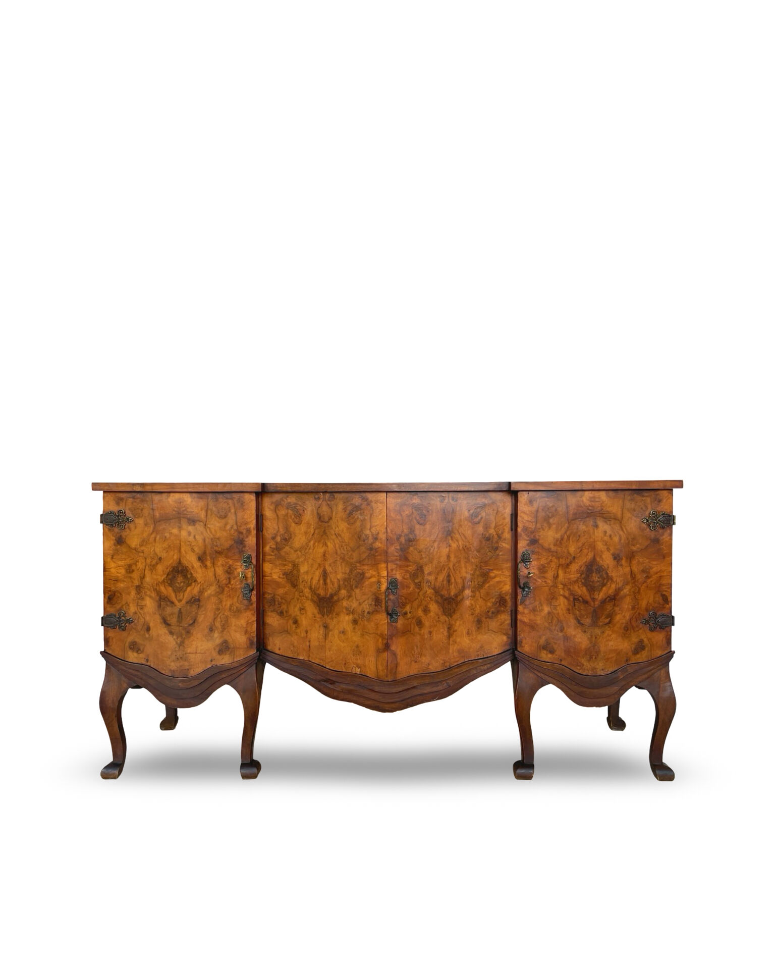 Walnut buffet, antique Italian, 1930s.