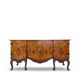 Walnut buffet, antique Italian, 1930s.