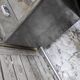 Strafor desk in brushed metal