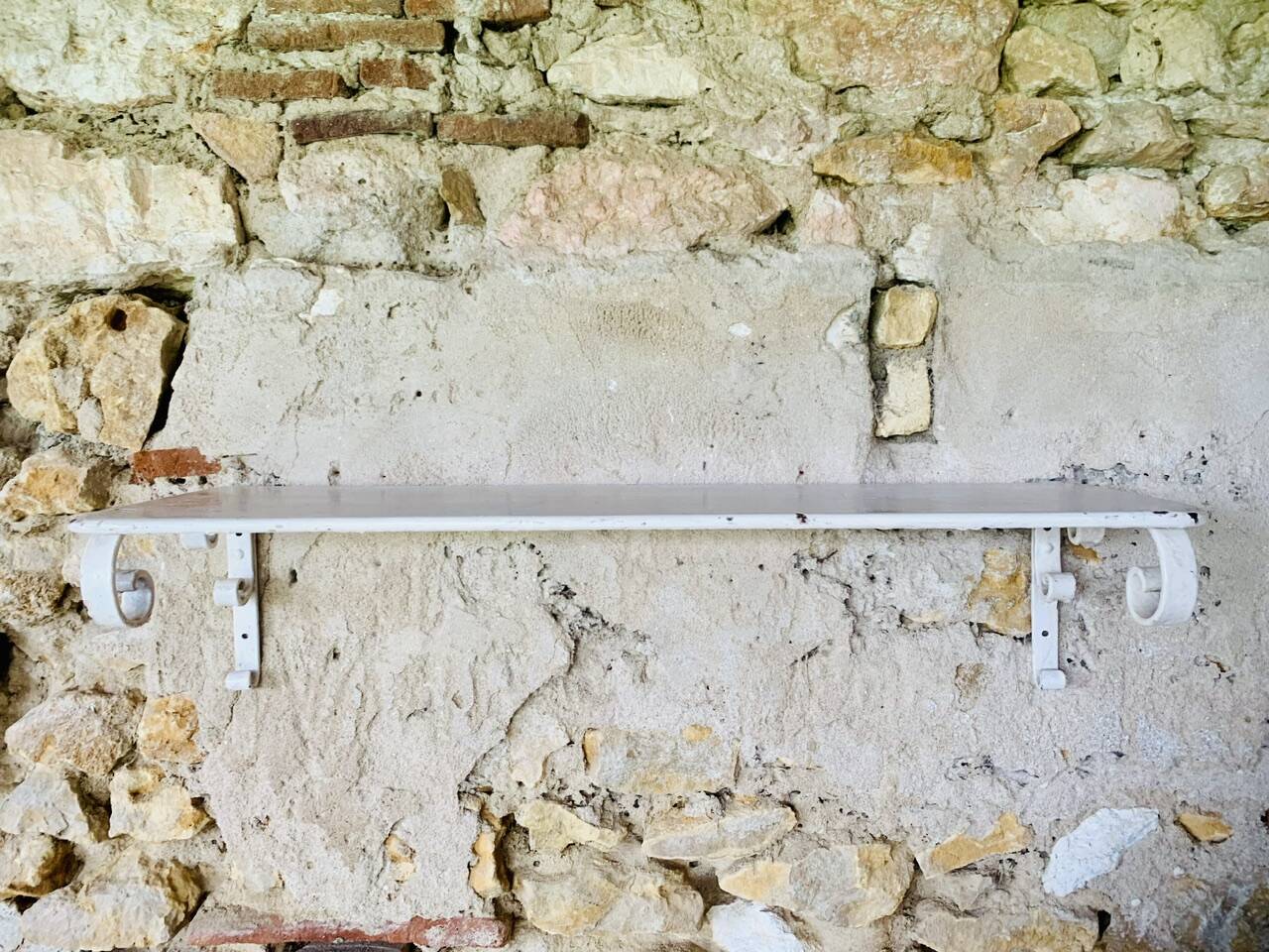 Pair of vintage garden wall shelves, circa 40's/50's