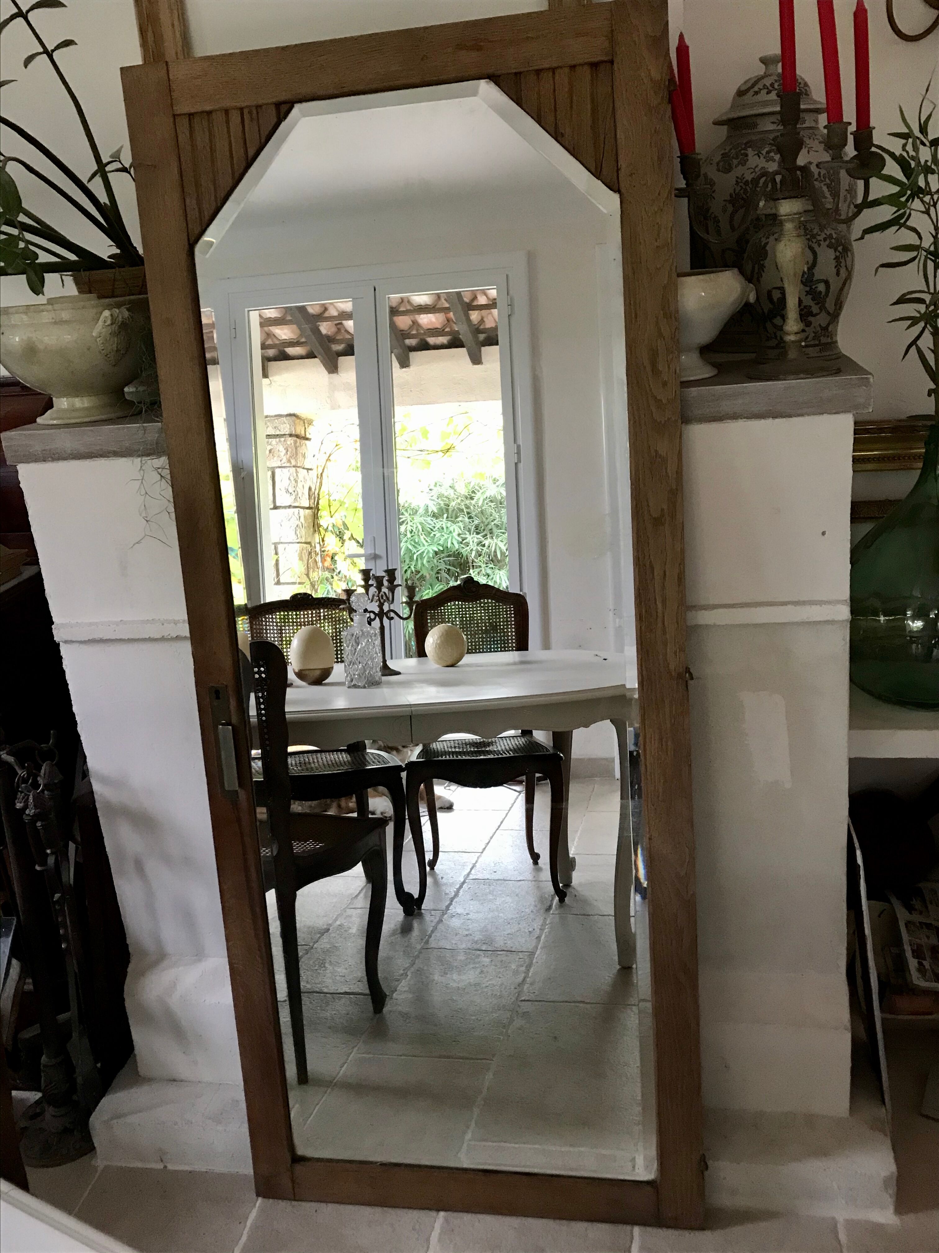 Art Deco bevelled mirror 173x73cm