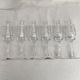 Six champagne flutes in Lorraine crystal stamped