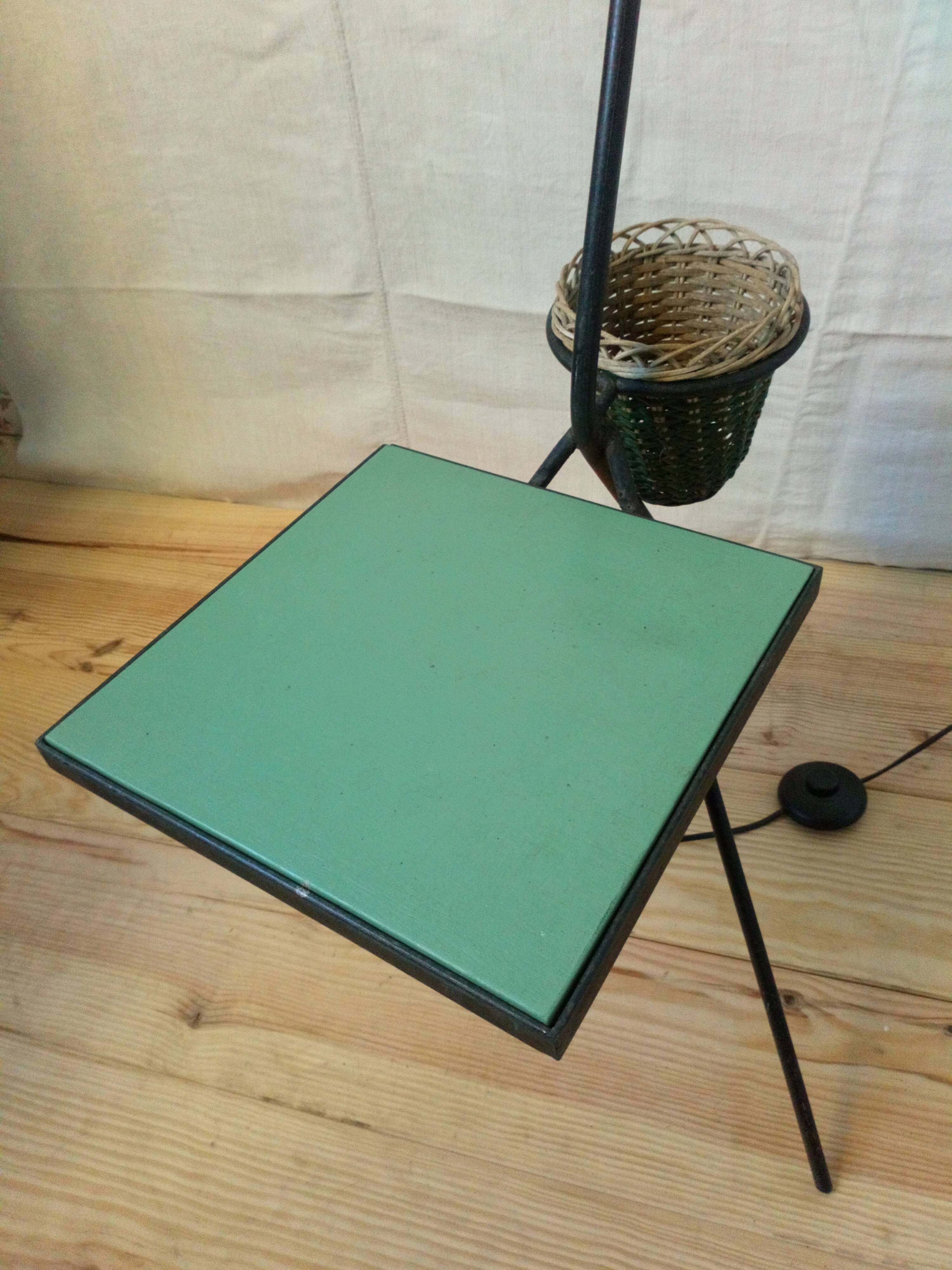 Lampadaire et son porte plante 1950