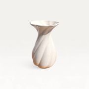 Vintage cracked ceramic vase from the Charolles pottery.