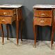 Pair of marquetry bedside tables, Louis XV style – 1960