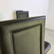 Vintage black leather dining chairs, set of 6, 1980s