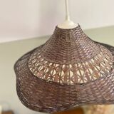 Vintage wicker pendant light