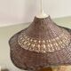 Vintage wicker pendant light