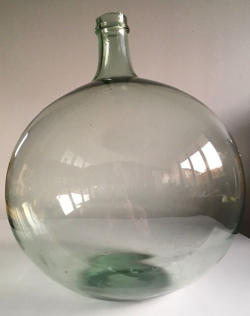 15L transparent old demijohn