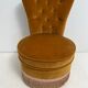 Vintage toad armchair with fringe 50s