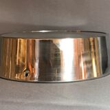 Functional industrial clock brillie polished alu 24 cm station pendulum 1960