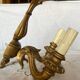 Paire d’appliques  murales bois peint vintage