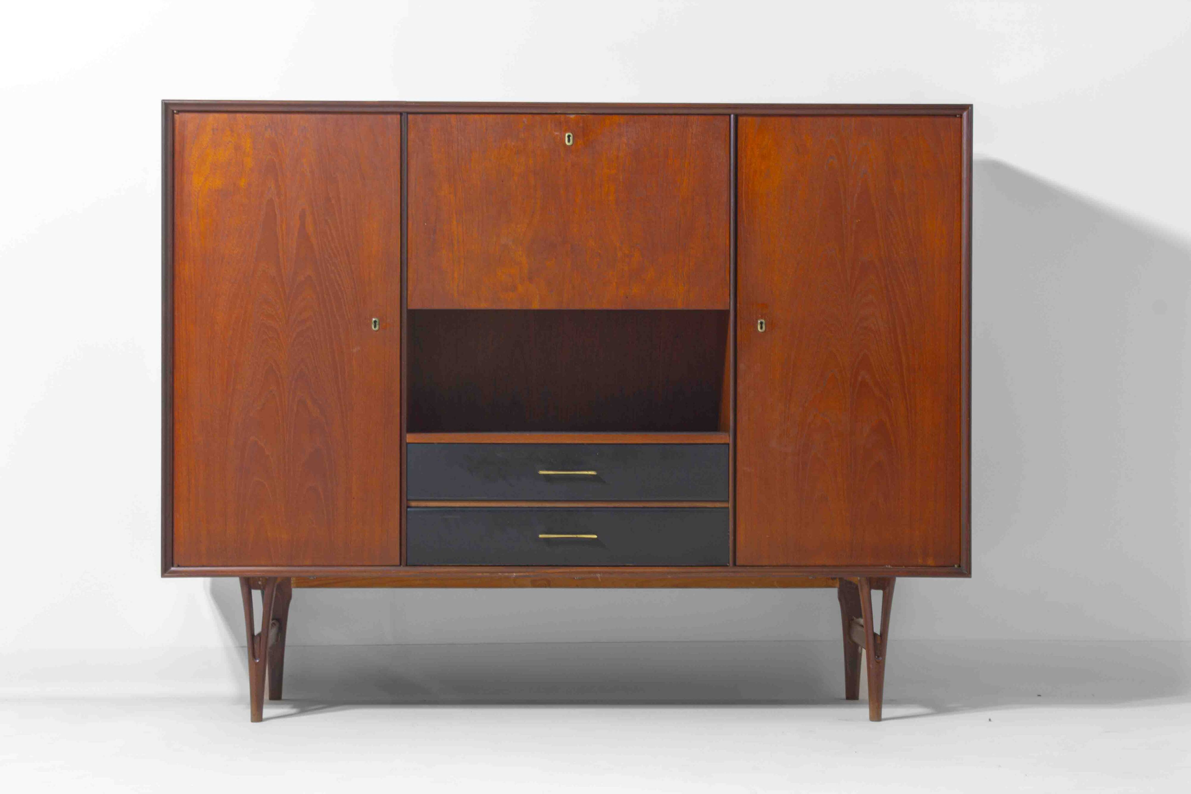 Mid-century highboard by Van Pelt, Belgium 1960s