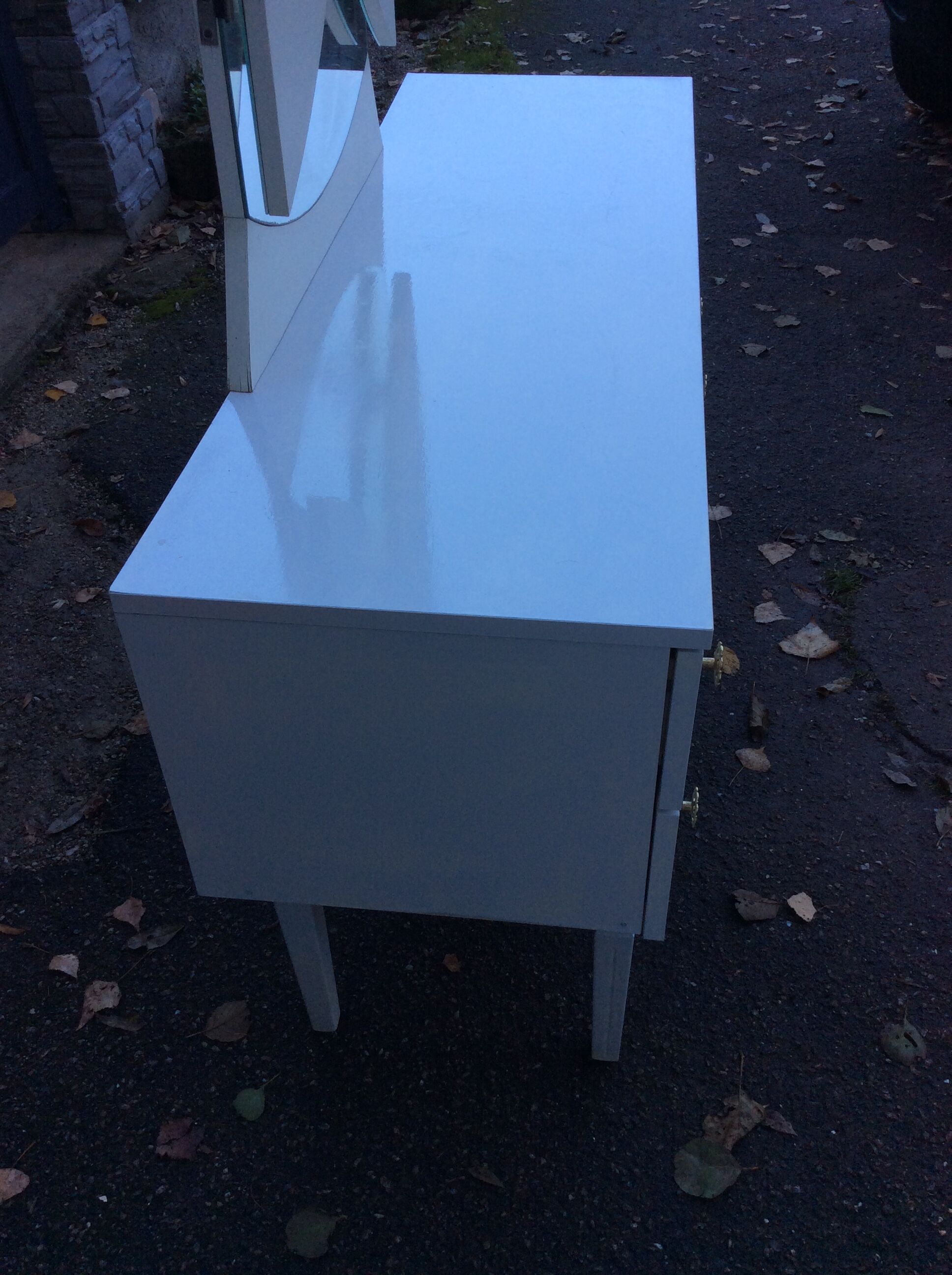 Dressing table mirror triptych 1970 vintage