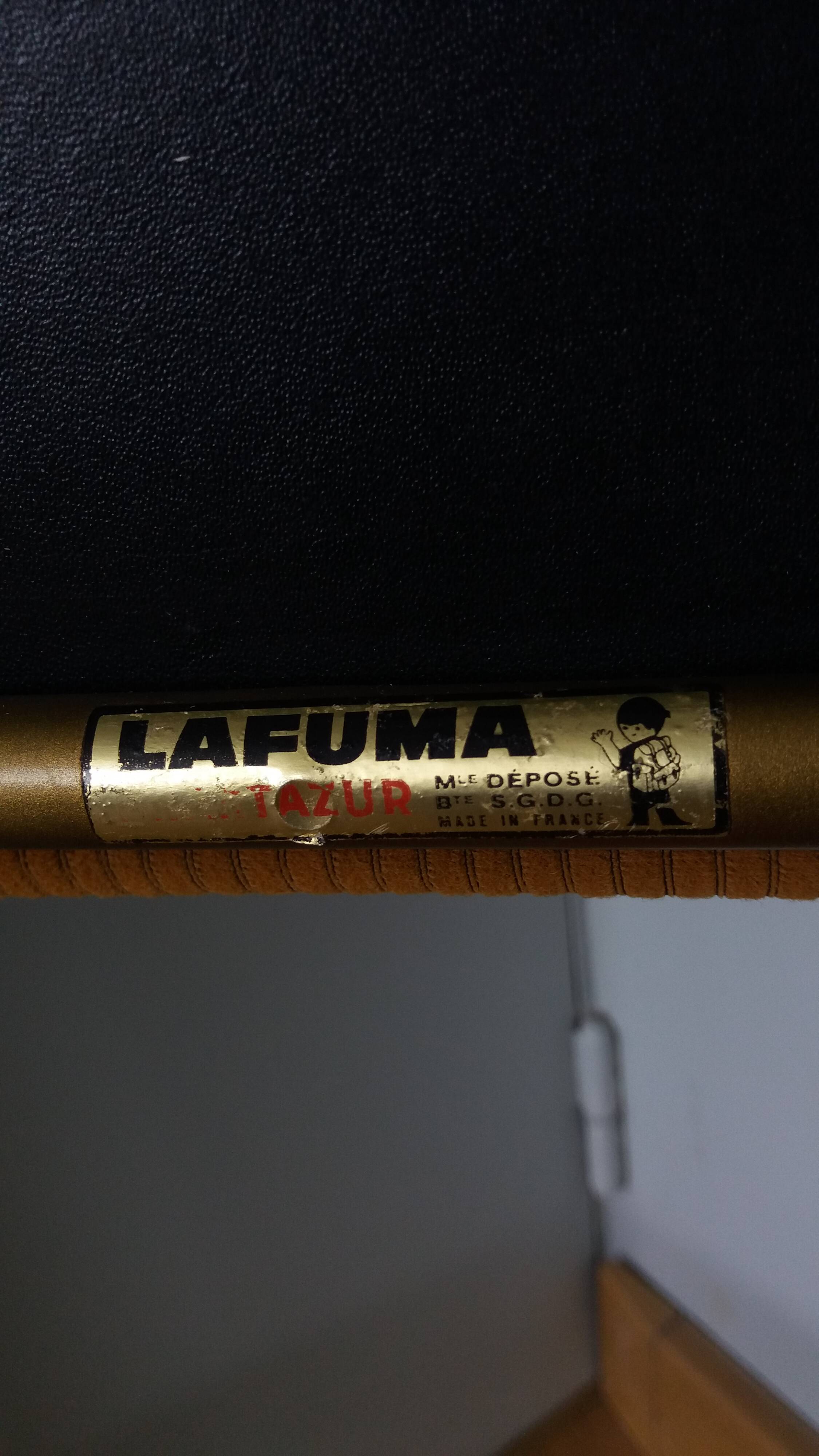 Lafuma Chantazur folding chair from the 1960s.