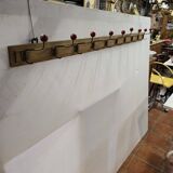 1960s school coat rack with 10 hooks