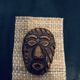 Masque cuba Tainos en terre cuite 13cm cubain ancien vintage sur tissage