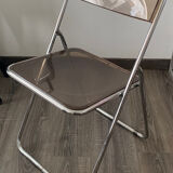 Transparent folding chair