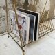 Vintage vinyl bedside side table