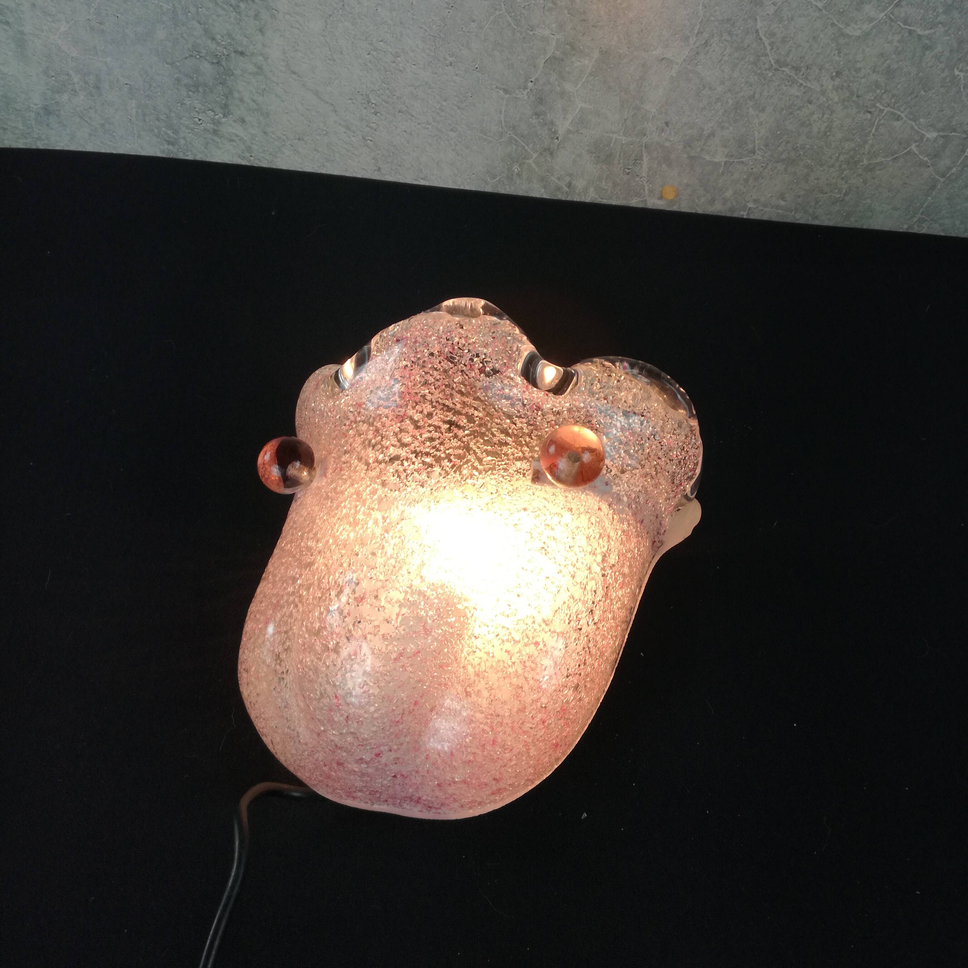 Murano glass wall lamp, Italy 1970
