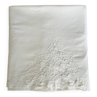 Old embroidered fabric, antique linen