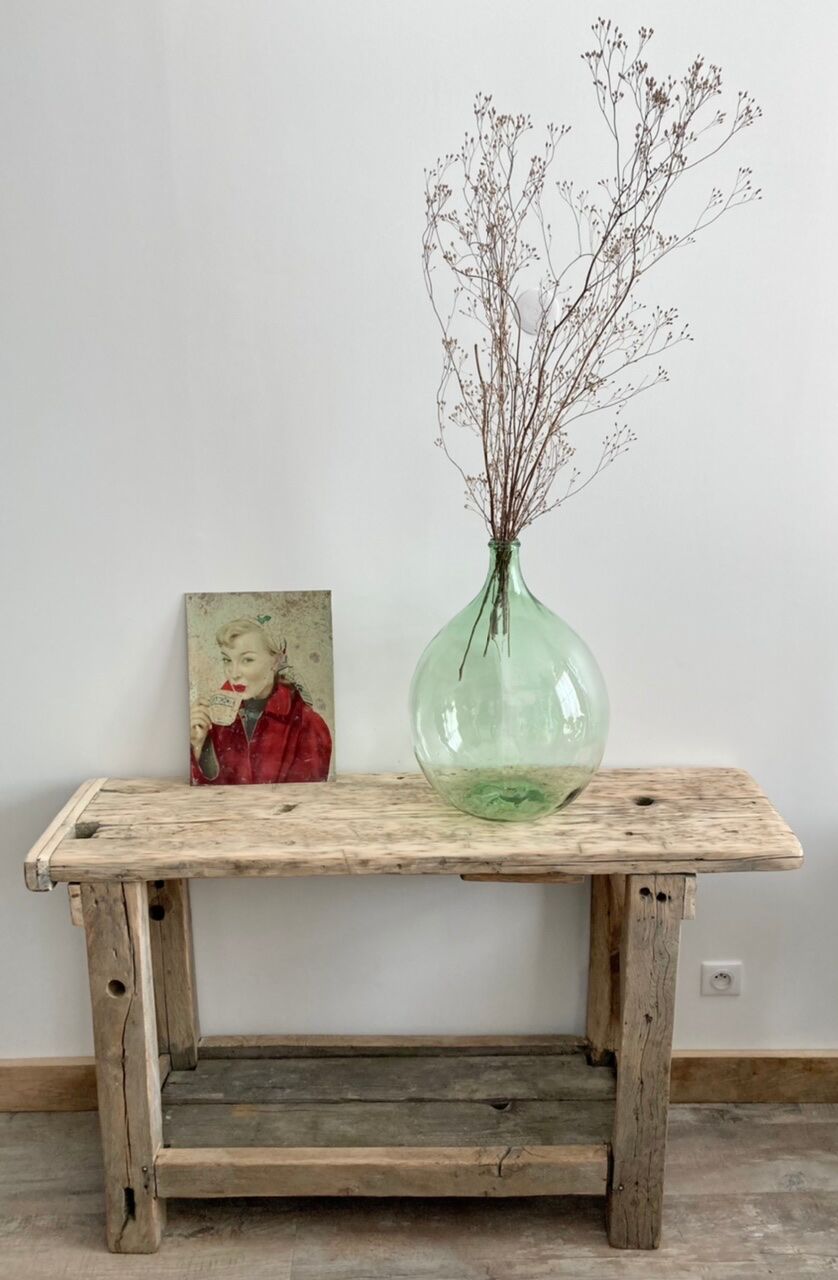 Old wooden workbench