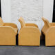 Trio Chairs club Italy 70's
