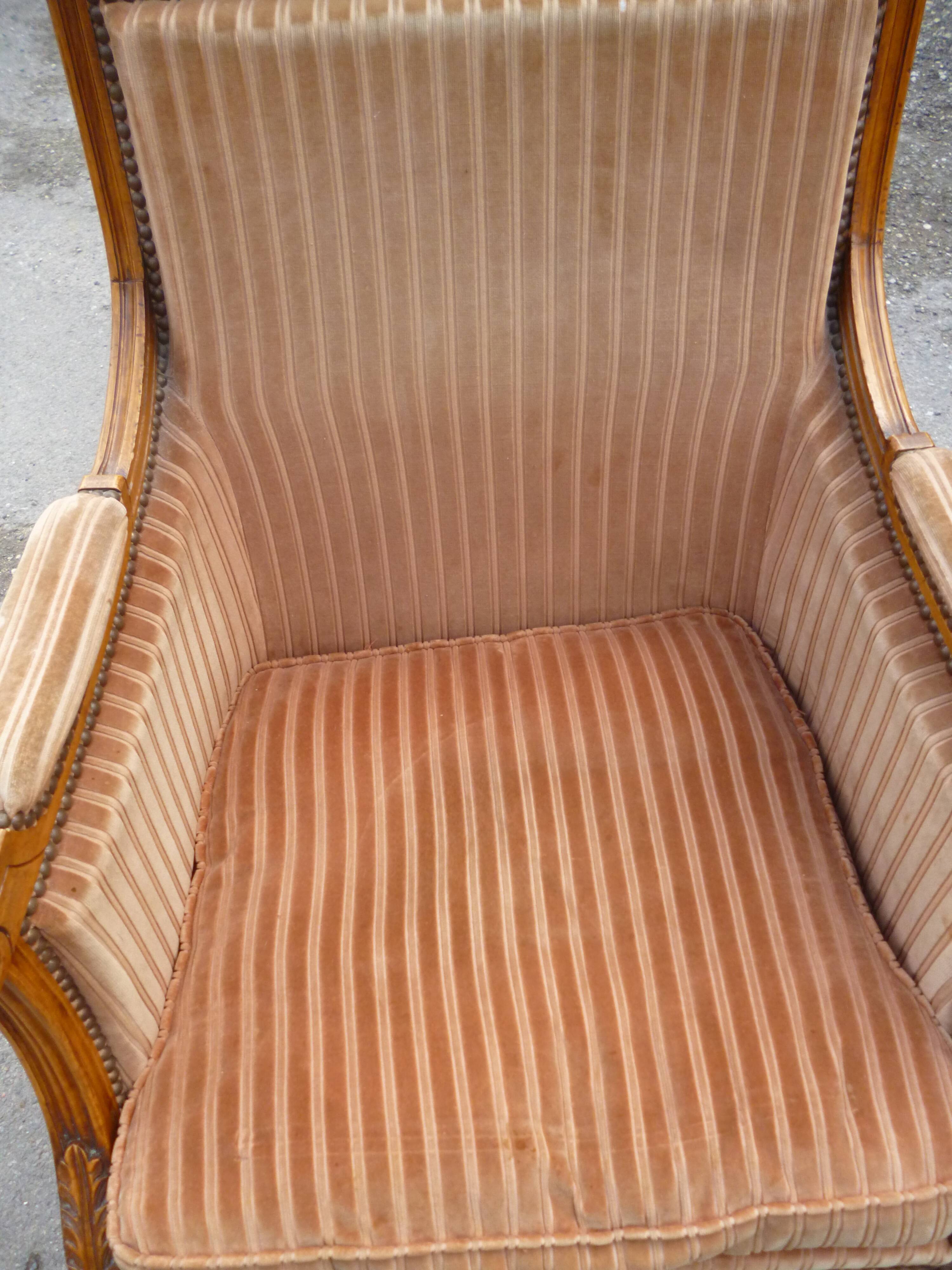 Pair of Louis XVI style armchairs