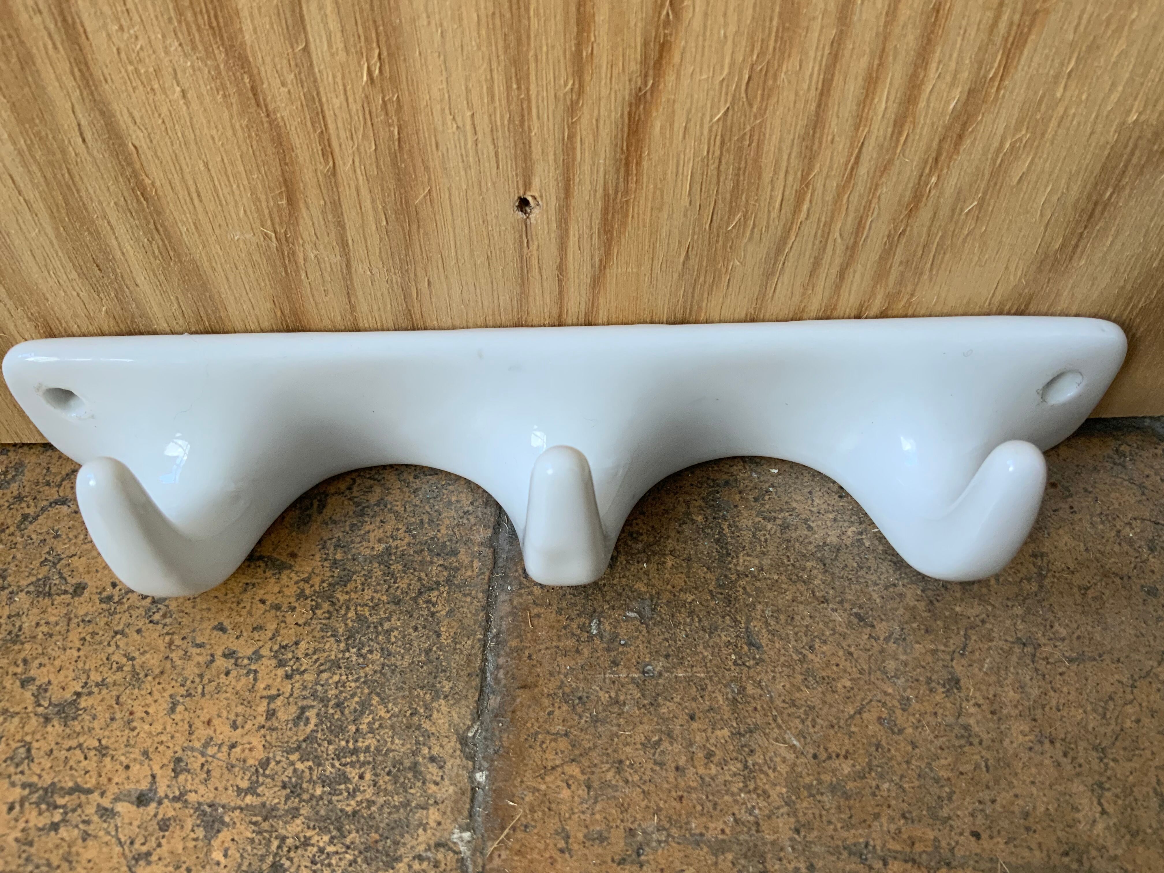Ceramic hook or tea towel holder