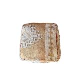 Moroccan wool pouf