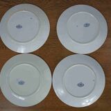 4 assiettes plates Sarreguemines "Carmen"