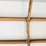 Vintage Rattan Wall Coat Rack