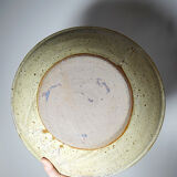 Large vintage stoneware fruit bowl from Puisaye attributed to Jean-Pierre Prudhomme.