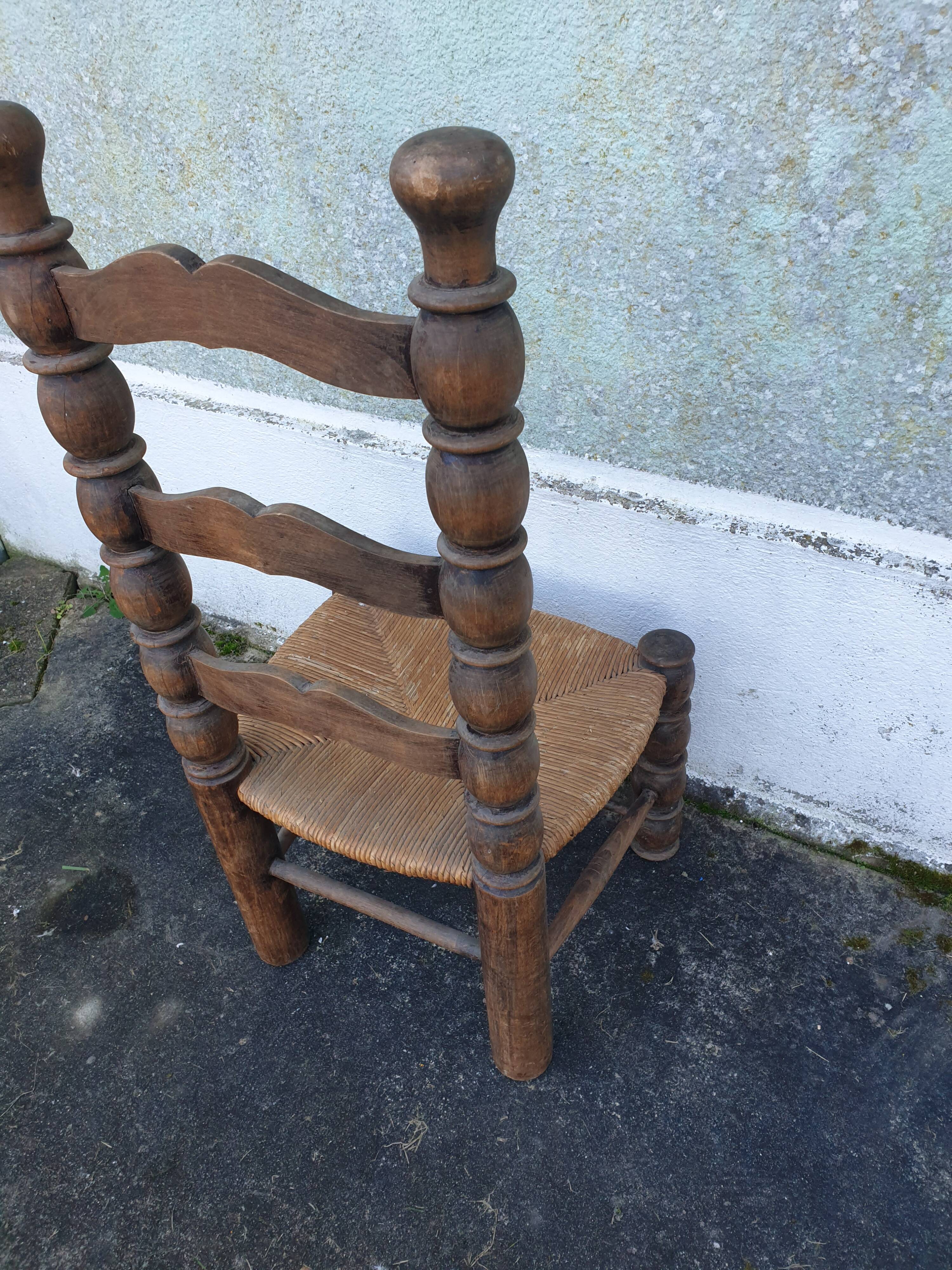 Brutalist chair in the Charles Dudouyt 60's style