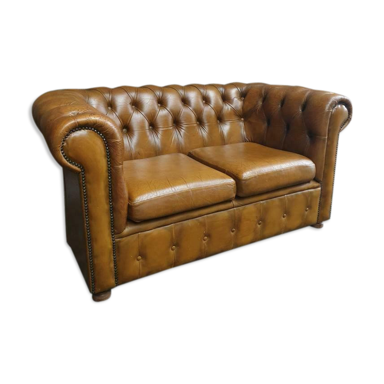 Old Chesterfield sofa 2 seater 140 cm