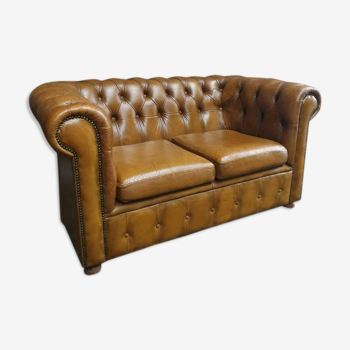 Old Chesterfield sofa 2 seater 140 cm