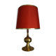Gold table lamp design Barbier tulip 1970 designer