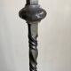 Floor lamp in beaten iron and bronze Artisans de Marolles 1960
