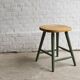Milk painted pine stool, 1960s