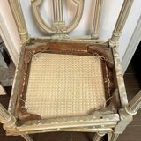 Set of 5 Louis XVI style beech chairs