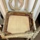 Suite de 5 chaises en hêtre style Louis XVI